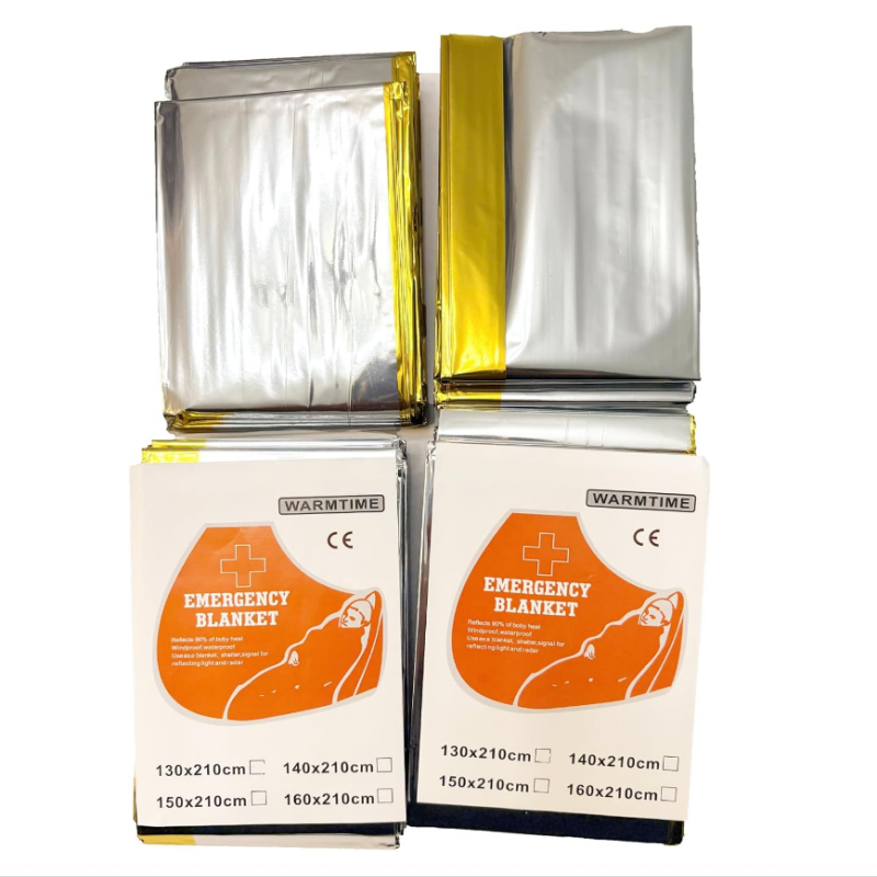 Emergency Mylar Tent - Confezione da 4 Coperte Termiche di