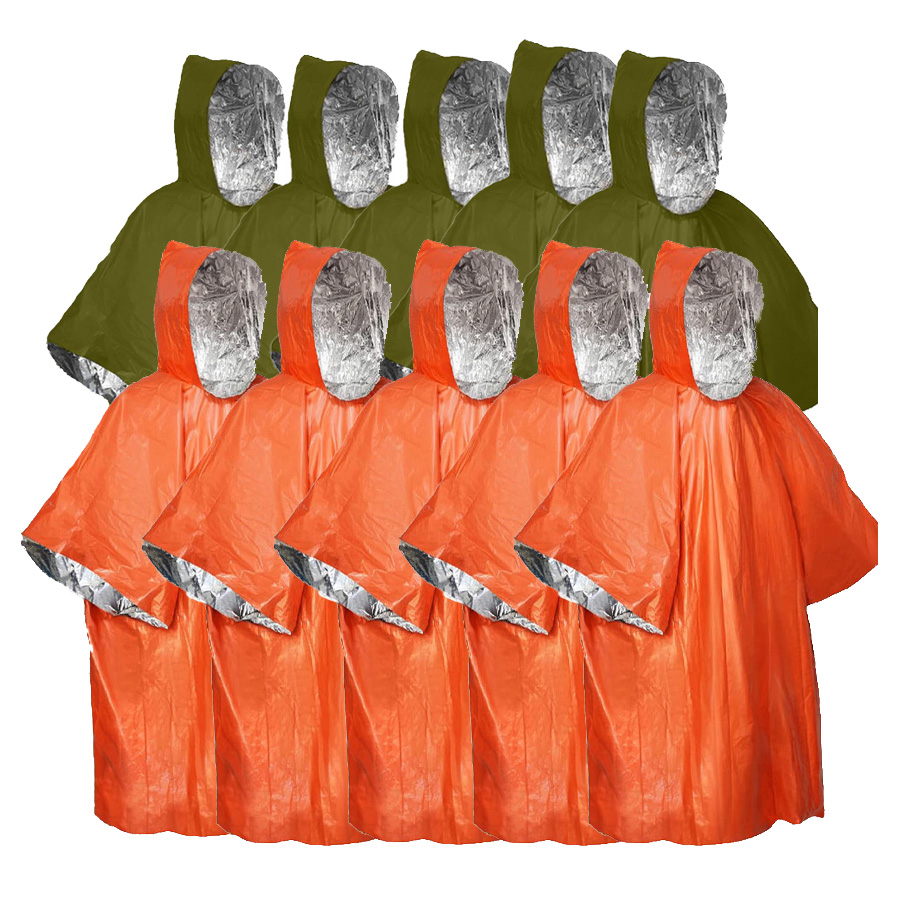 Set poncho di emergenza da 3/5 - Emergency Poncho Rain recensione e prezzo